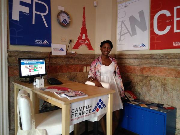 L'Espace Campus France de Cuba et sa responsable Enma Santos (2017) Espace Campus France Cuba